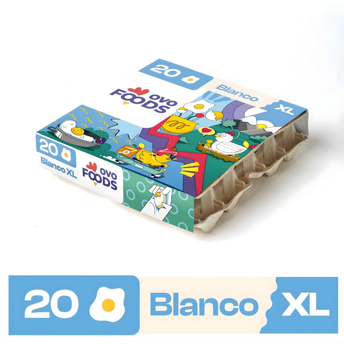  - Huevo Blanco Extra Grande Ovo Foods 20 un