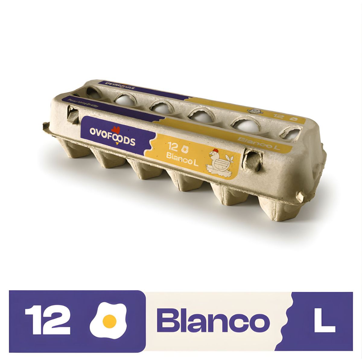  - Huevo Blanco Grande Ovo Foods 12 un