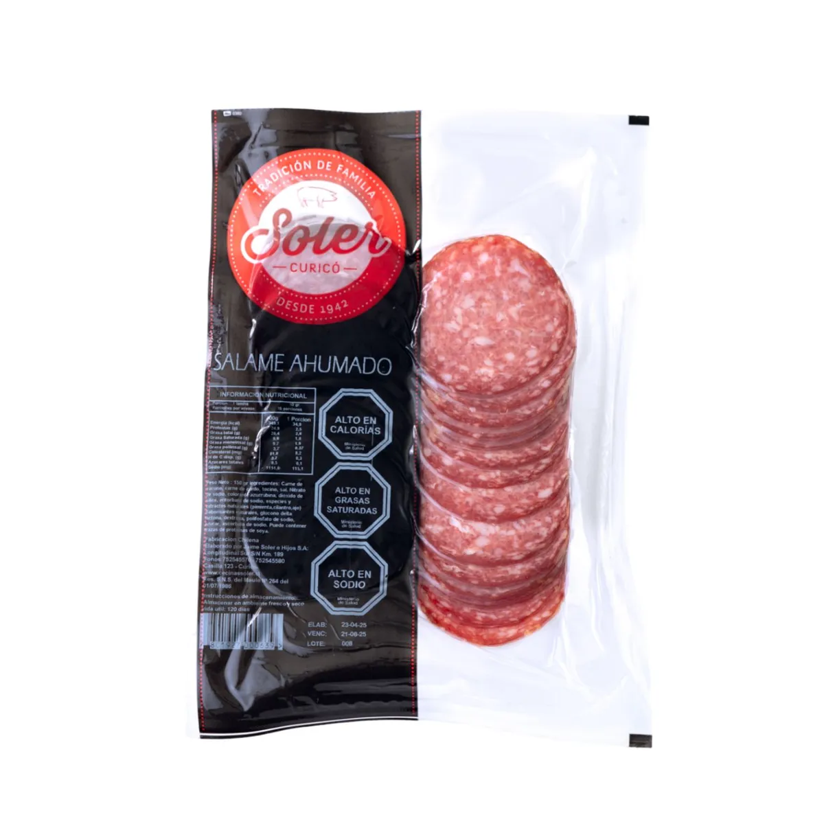 SOLER - Salame Ahumado Soler 150 gr