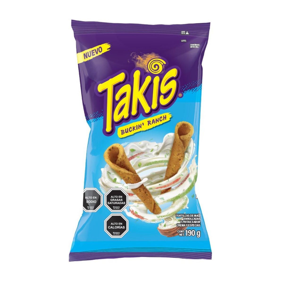 TAKIS - Tortillas de Maíz Takis Buckin Ranch 190 g