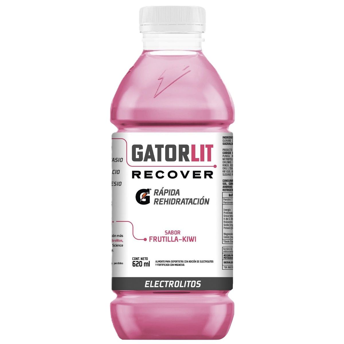 GATORLIT - Bebida Isotónica Sabor Frutilla y Kiwi Gatorlic 620 ml