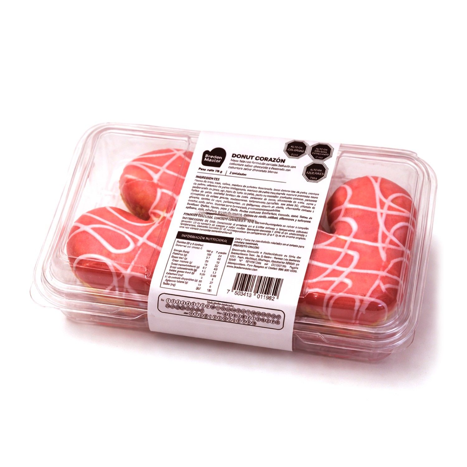 Pack Donuts Chocolate Corazón Bredenmaster 2 un | Tottus Chile