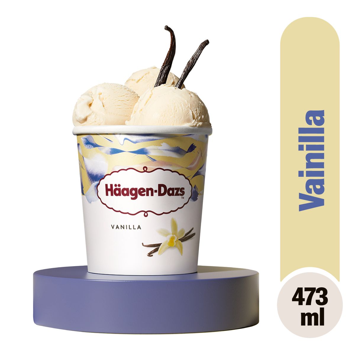 HAAGEN DAZS - Helado Vainilla Haagen Dazs 473 ml