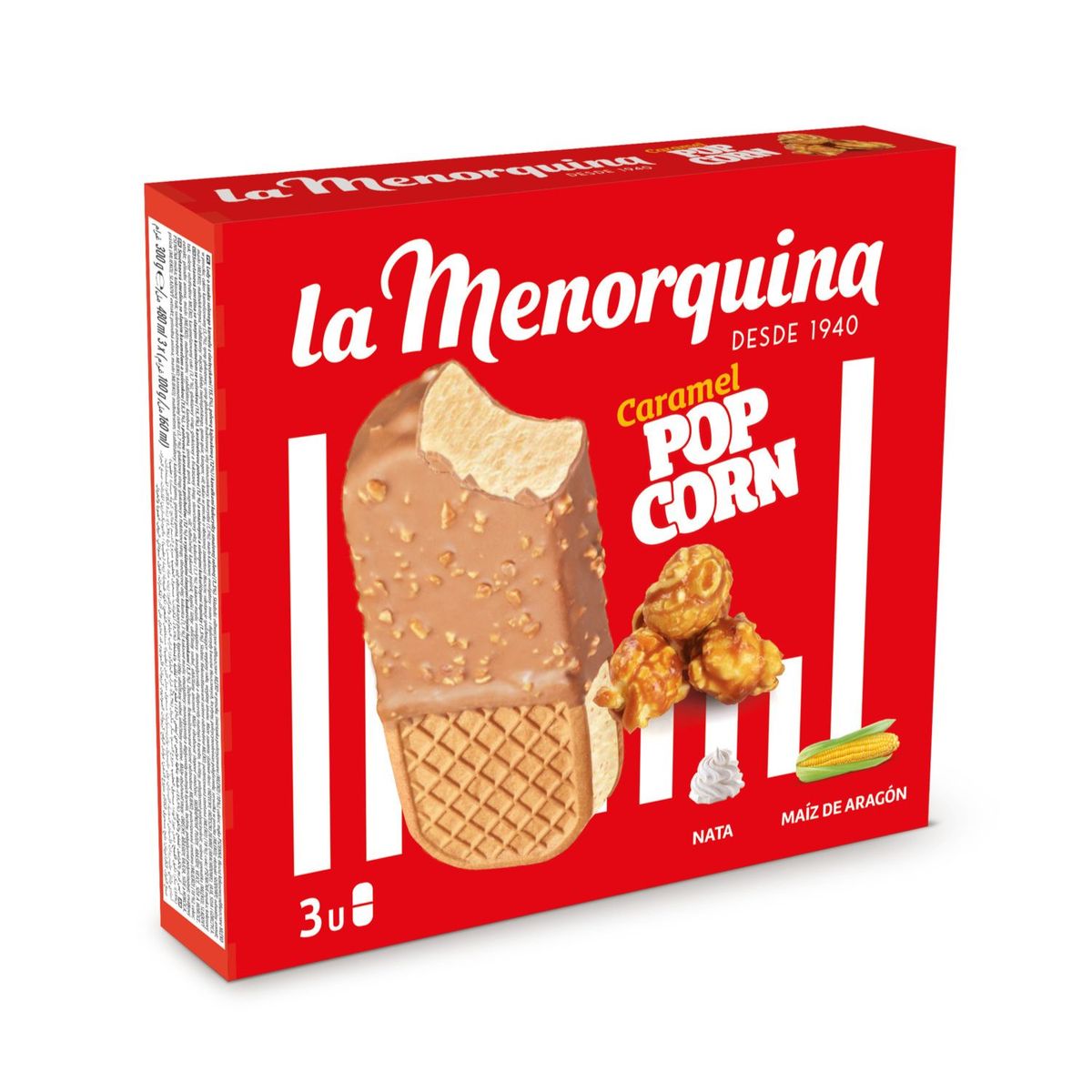  - Helado Sabor Caramel Popcorn La Menorquina 3 un