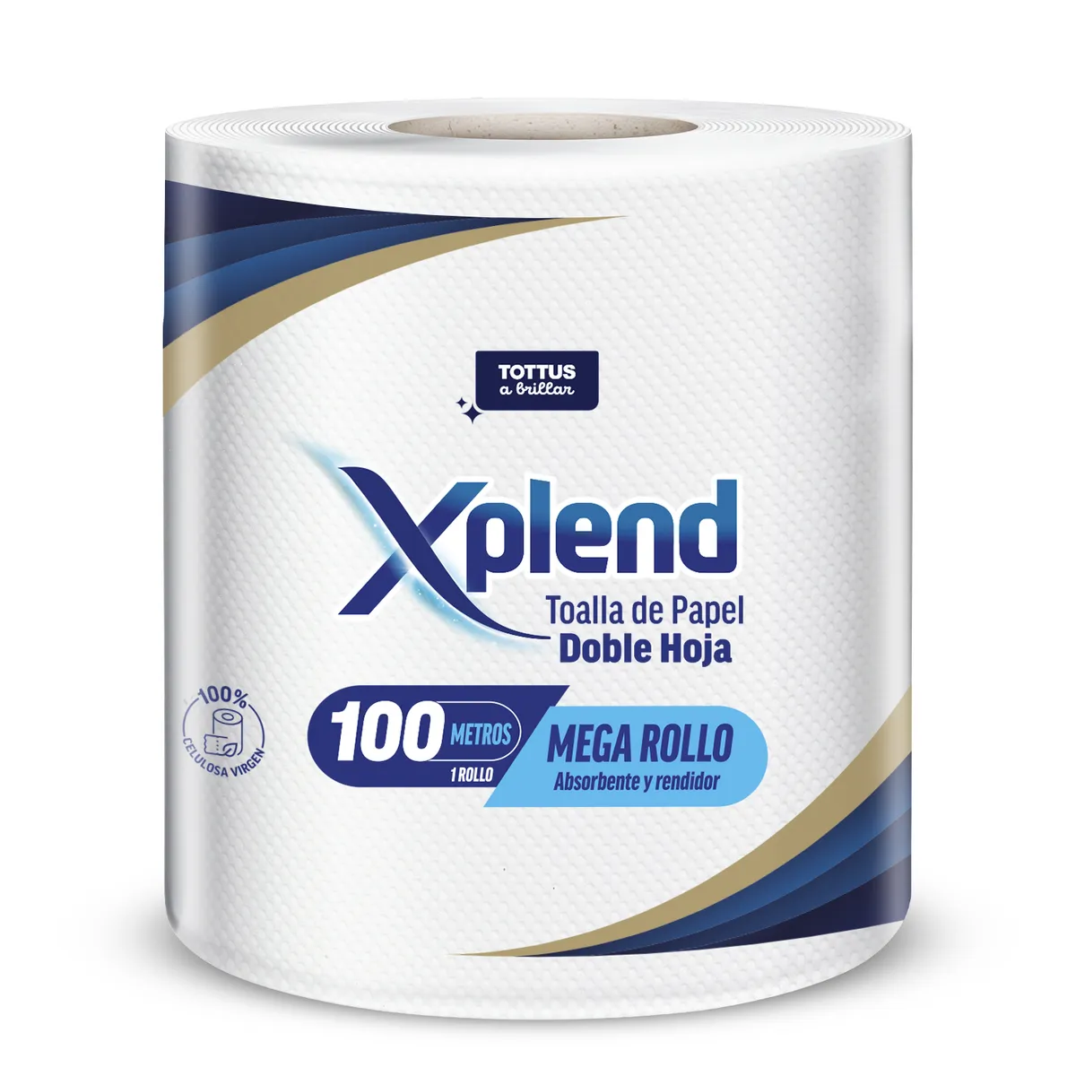 XPLEND - TOALLA DE PAPEL DH 100 M XPLEND 1 UN
