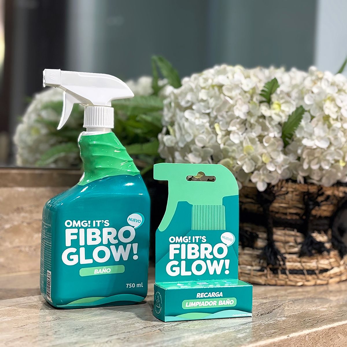 FIBRO - Limpiador de Baño Biodegradable Fibro Glow 750 ml