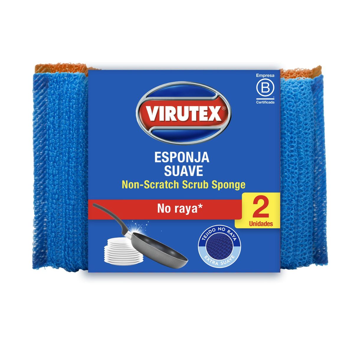 VIRUTEX - Esponja Suave No Raya Virutex 2 un