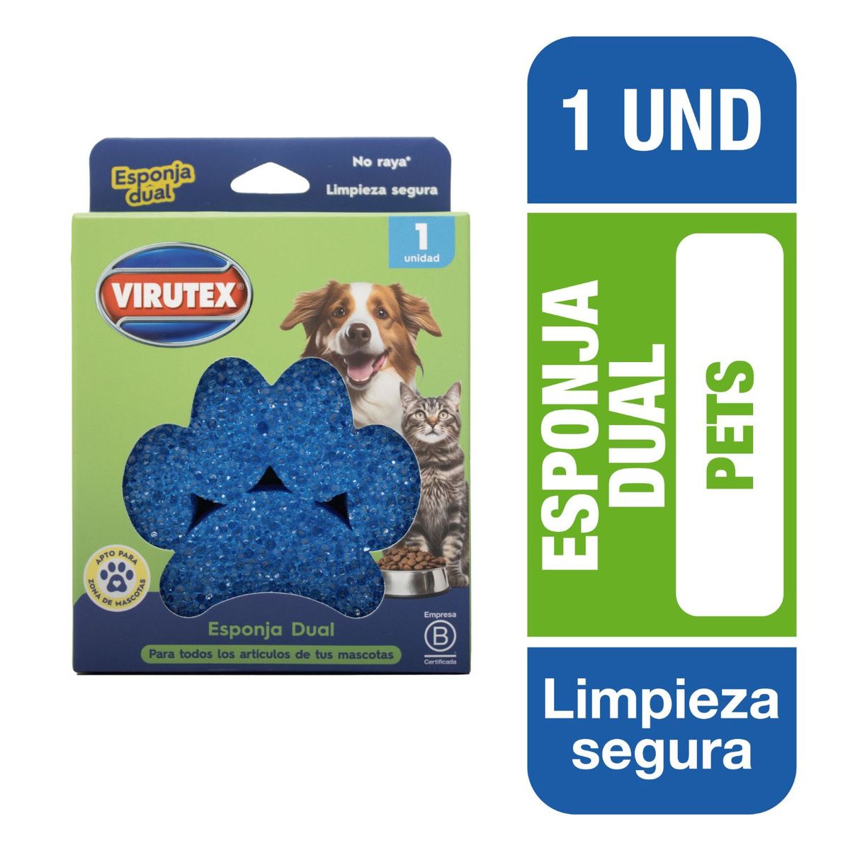 VIRUTEX - Esponja Dual Pets Virutex un