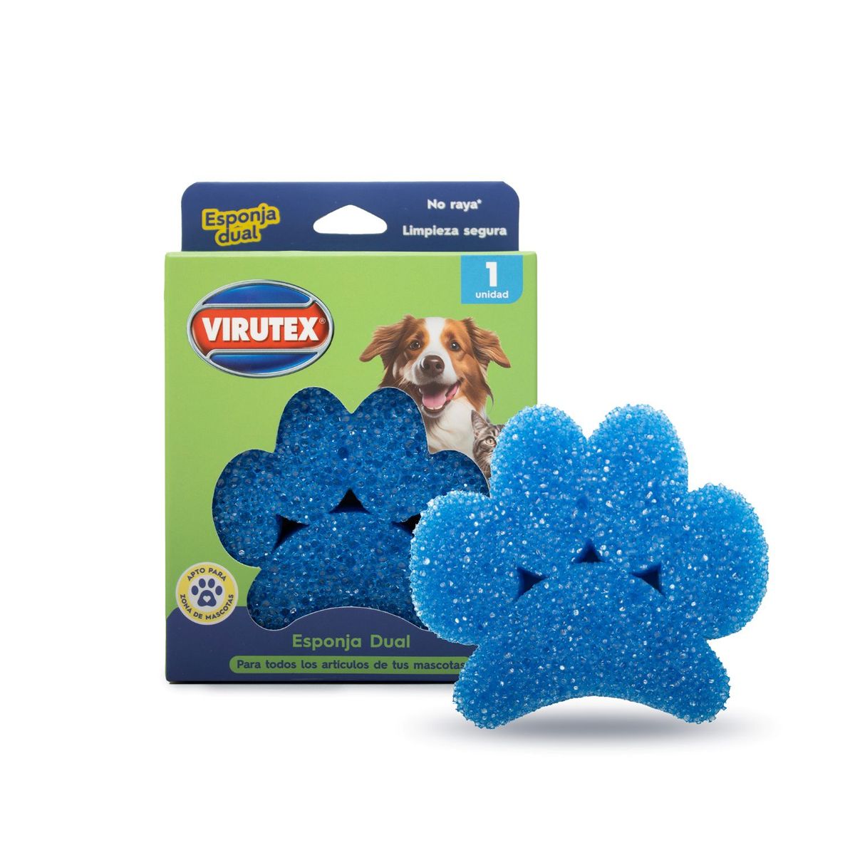VIRUTEX - Esponja Dual Pets Virutex un