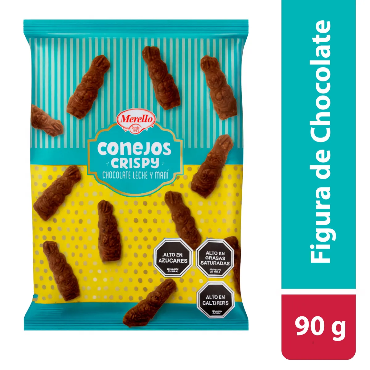 MERELLO - Conejos de Chocolate Crispy Merello 90 g