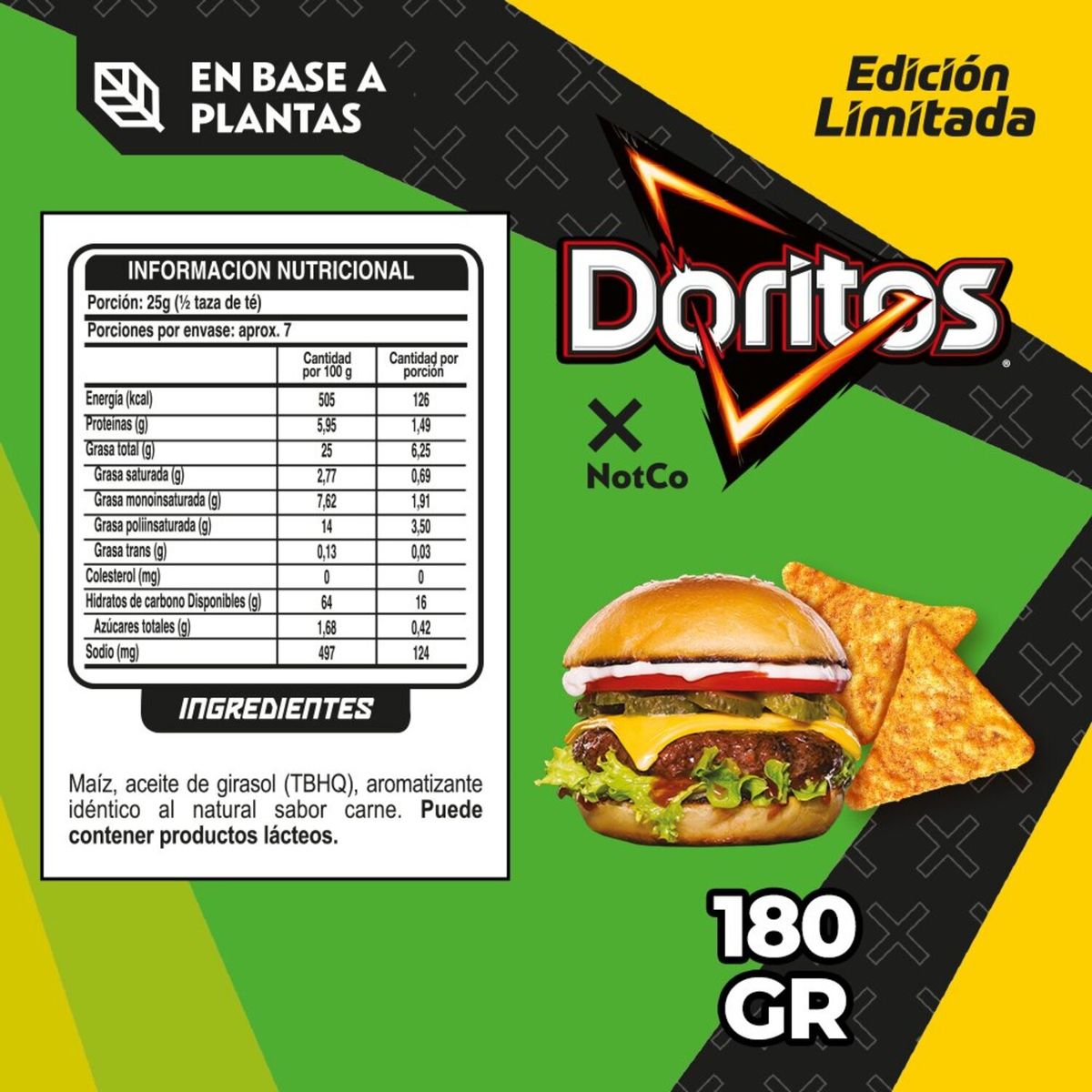 DORITOS - Snack Doritos Sabor Burger 180 g
