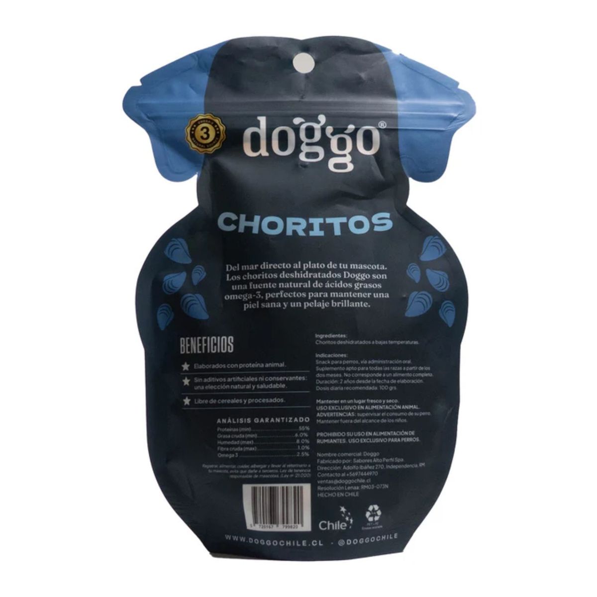 DOGGO - Snack para Perros Choritos Doggo 90 g
