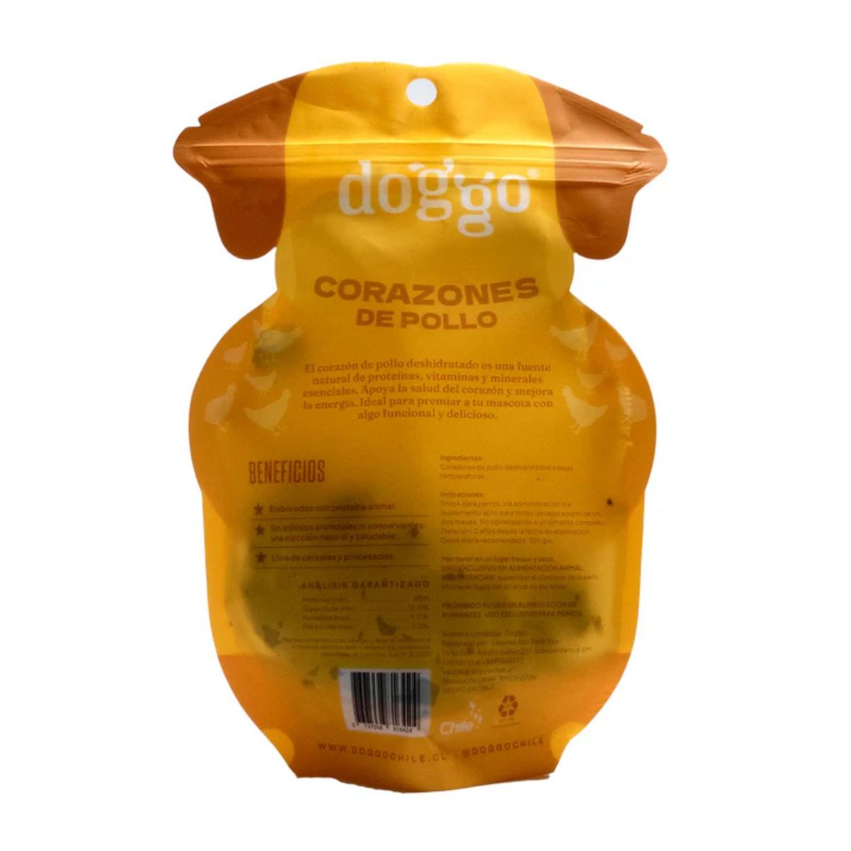 DOGGO - Snack para Perros Corazones de Pollo Doggo 90 g