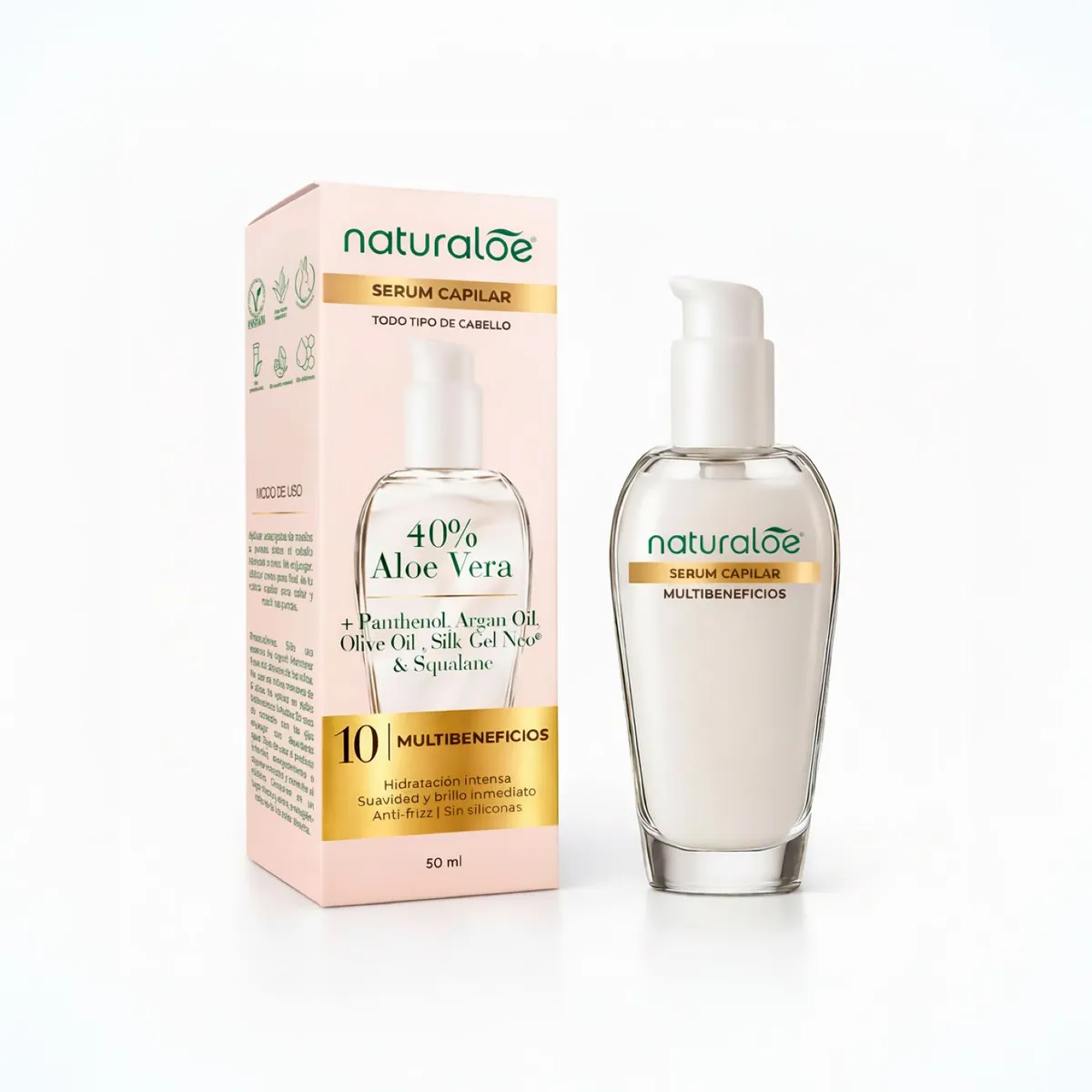 NATURALOE - Serum Capilar Aloe Vera Naturaloe 50 ml