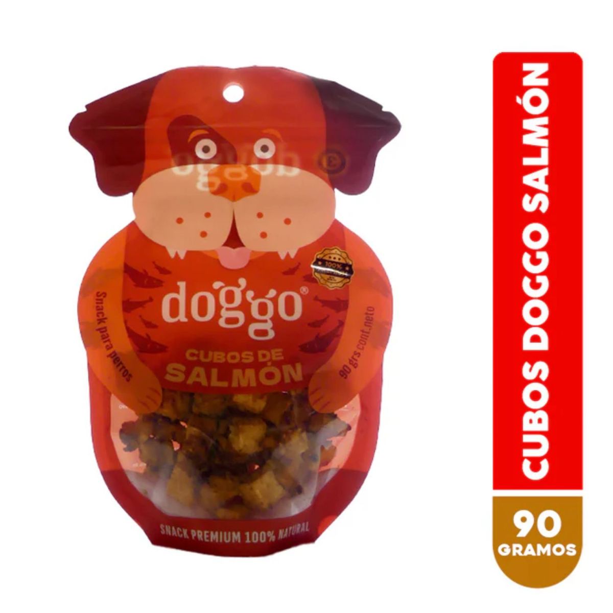 DOGGO - Snack para Perros Cubos de Salmón Doggo 90 g