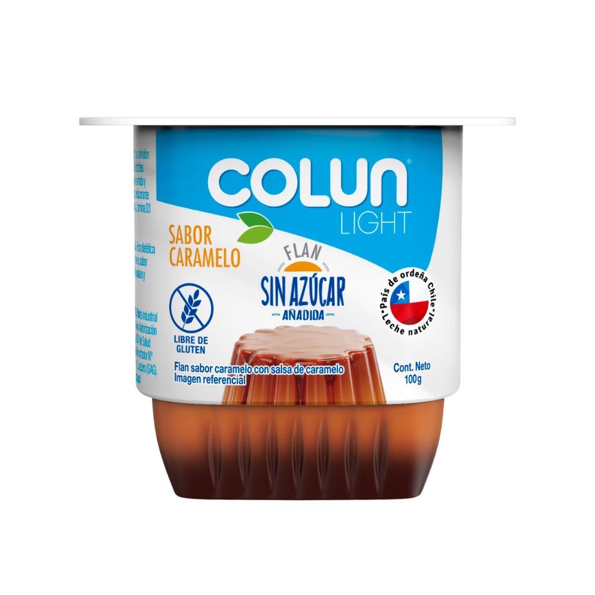 COLUN - Flan Light Sin Azúcar Sabor Caramelo COLUN 100 gr