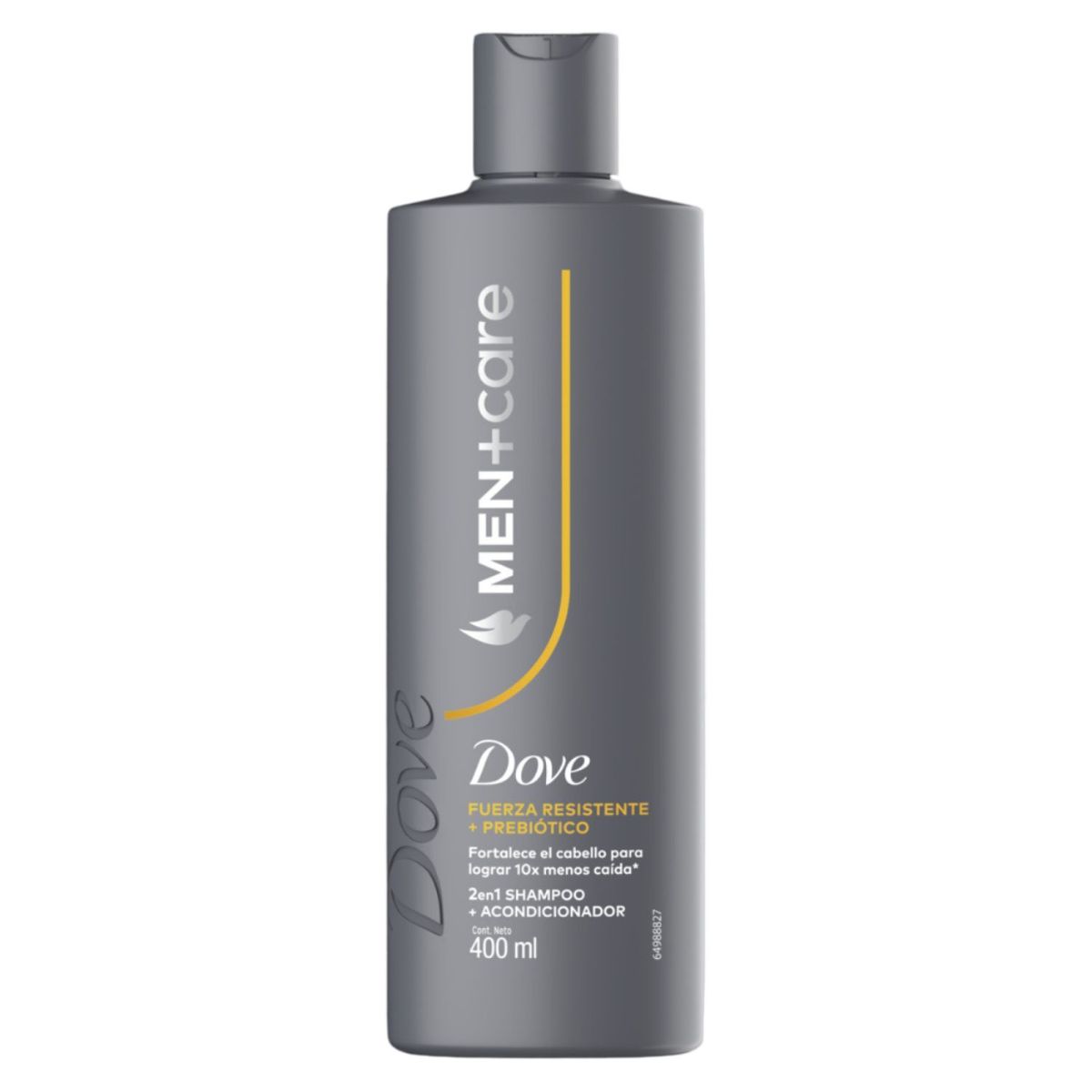 DOVE - Shampoo Fuerza Resistente + Prebiótico 2 en 1 Dove 400 ml