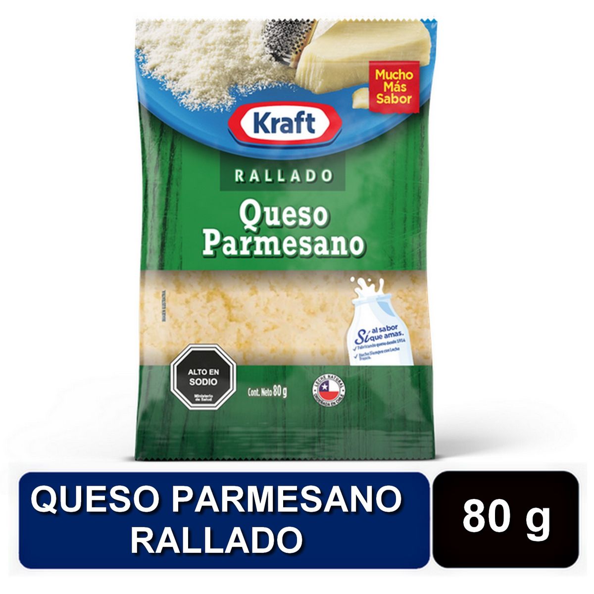 KRAFT - Queso Parmesano Rallado 80 gr