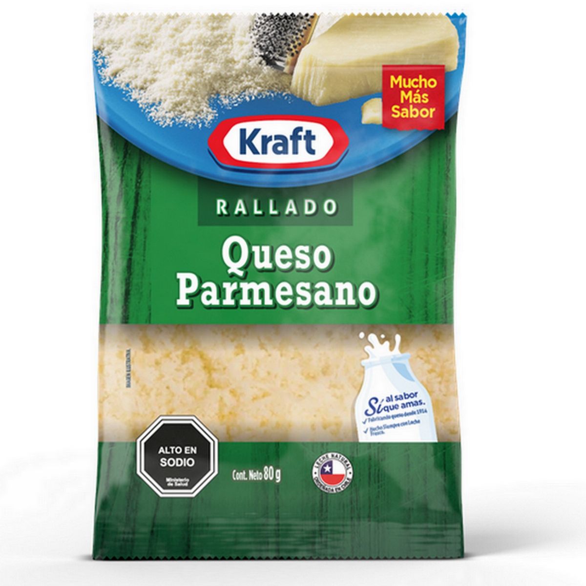 KRAFT - Queso Parmesano Rallado 80 gr