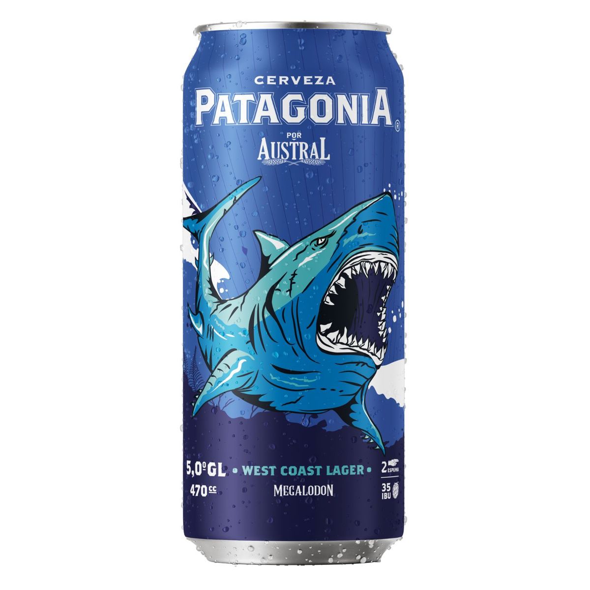 PATAGONIA - Cerveza Austral Patagonia West Coast Lager Lata 5° 470 ml