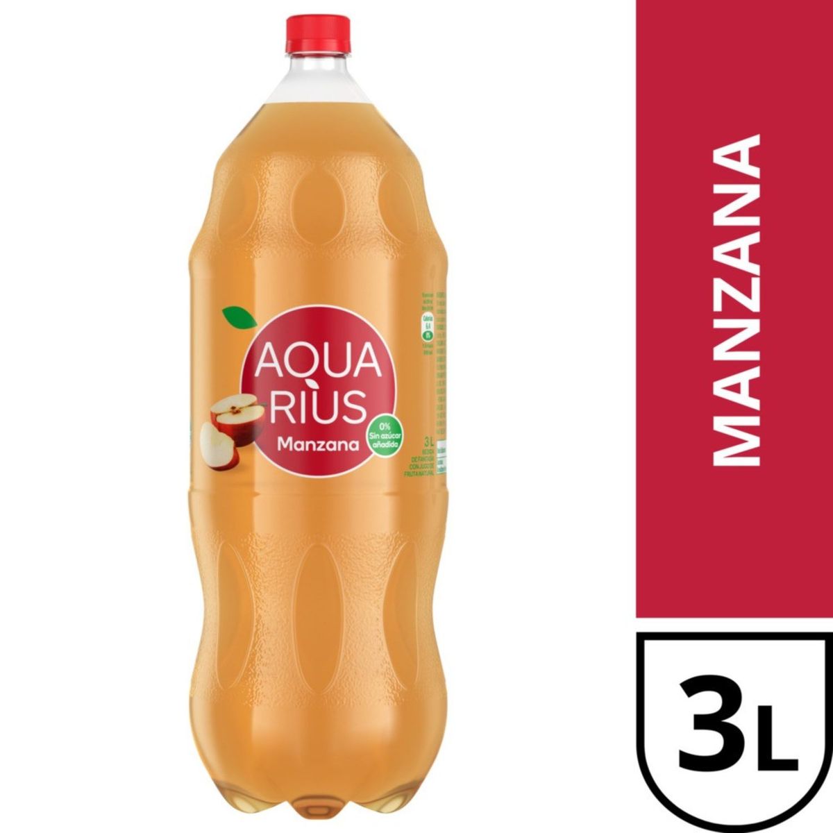 AQUARIUS - Agua Sabor Manzana Aquarius 3 L