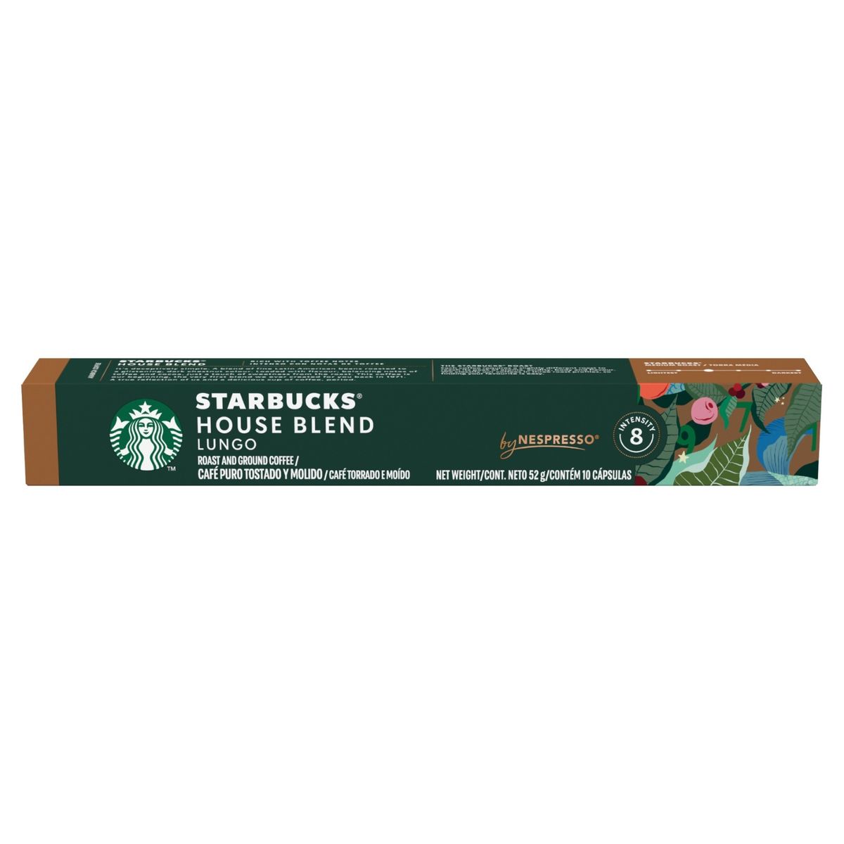 STARBUCKS - Cápsulas de Café House Blend Lungo Starbucks By Nespresso 10 Un