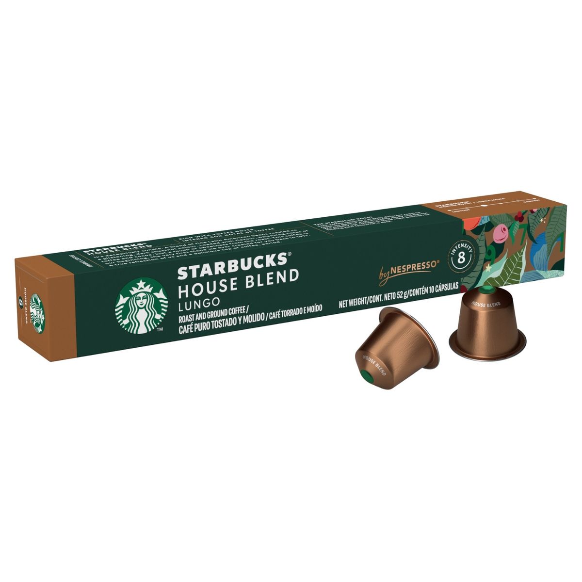 STARBUCKS - Cápsulas de Café House Blend Lungo Starbucks By Nespresso 10 Un