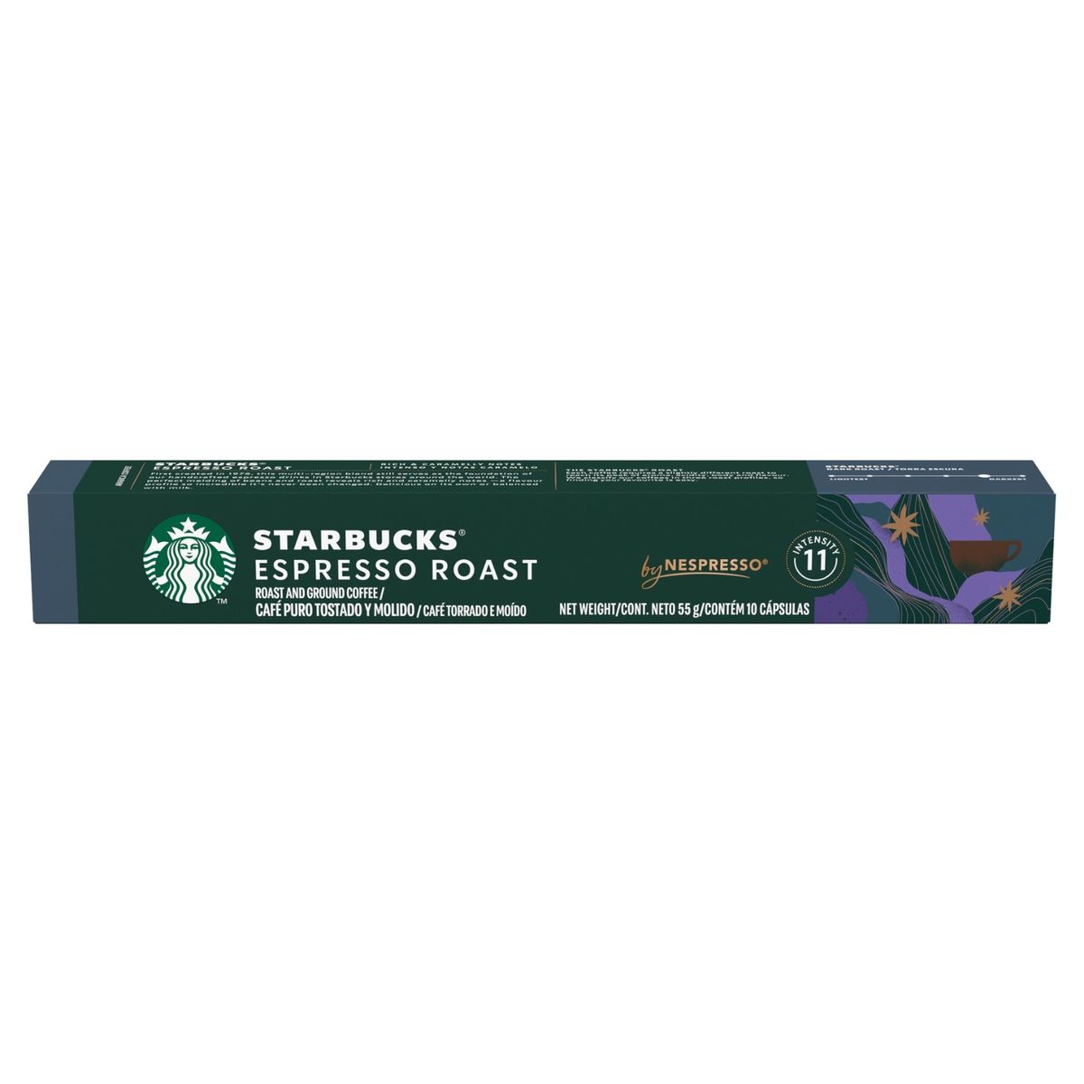 STARBUCKS - Cápsulas de Café Espresso Roast Starbucks By Nespresso 10 Un