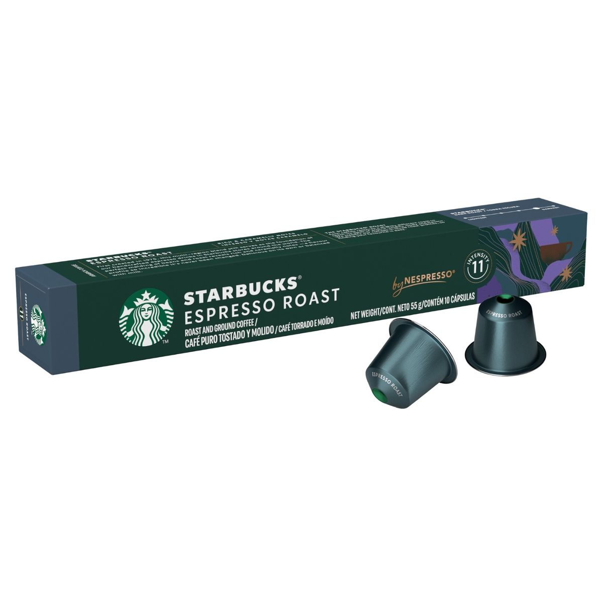 STARBUCKS - Cápsulas de Café Espresso Roast Starbucks By Nespresso 10 Un