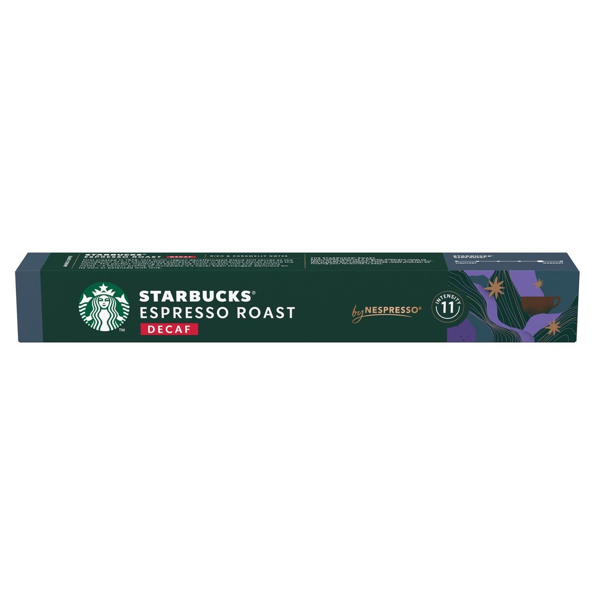 STARBUCKS - Cápsulas de Café Espresso Roast Descafeinado Starbucks By Nespresso 10 Un