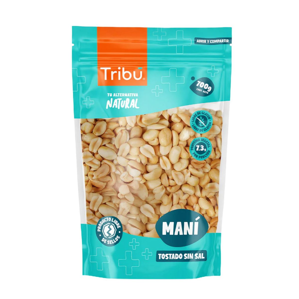 TRIBU - Maní Tostado sin Sal Tribu 700 g