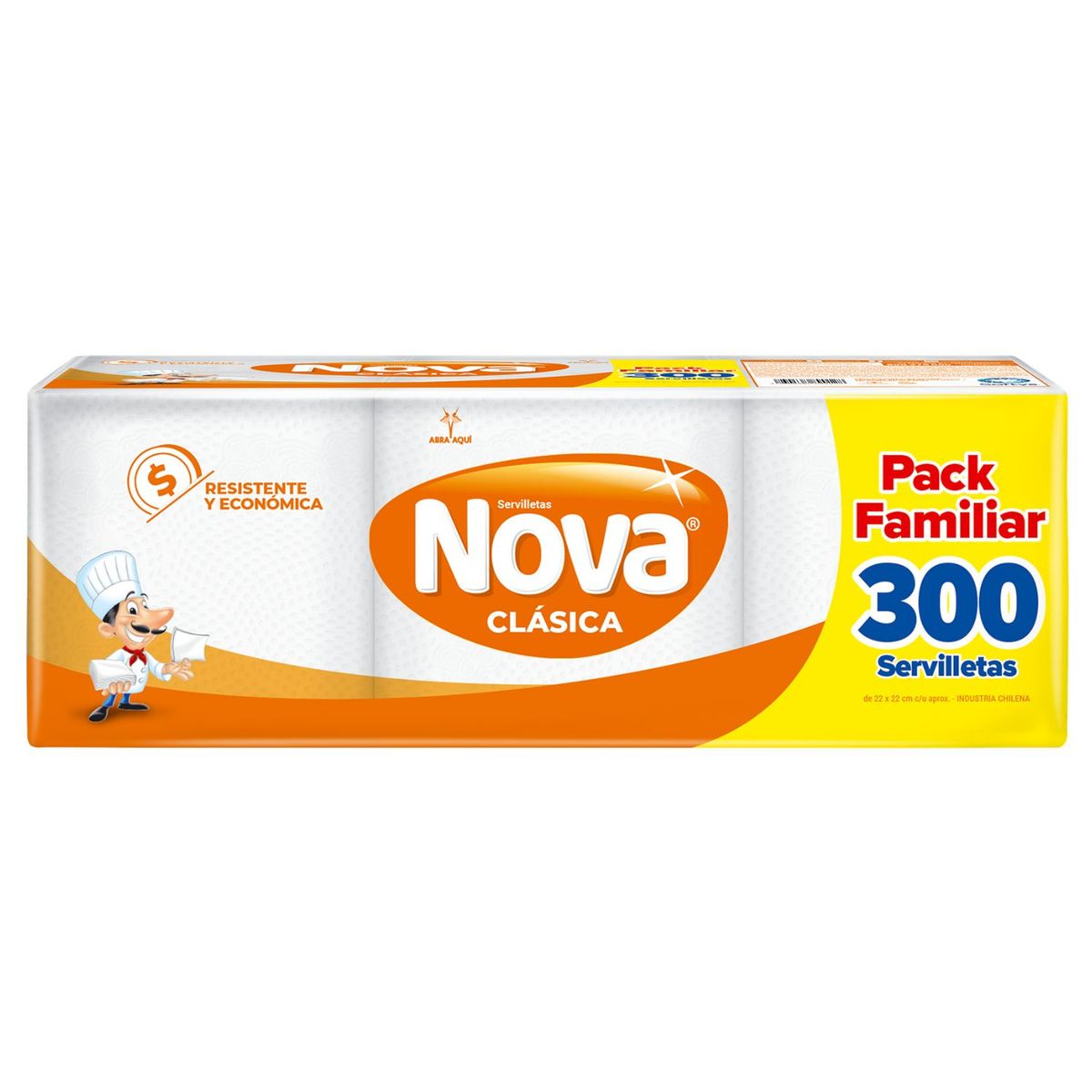 NOVA - Servilletas Cóctel Una Hoja Nova 300 un