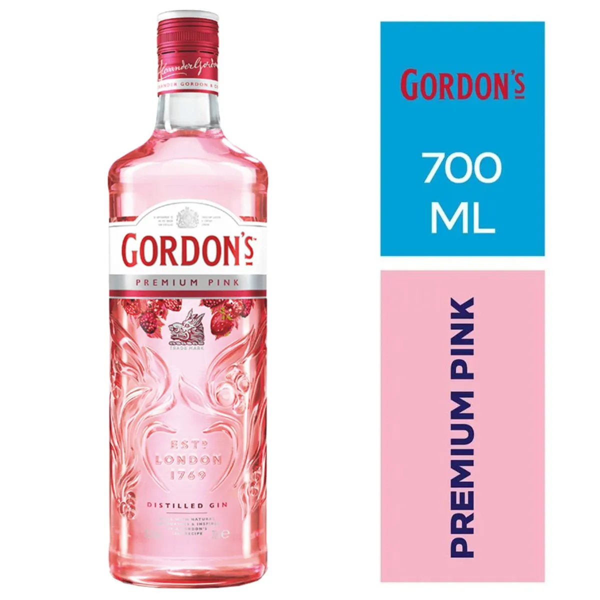 GORDONS - Gin Pink Gordon's 37.5° 750 ml