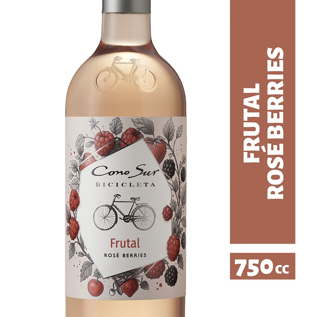  - Cóctel de Vino Bicicleta Rose Berries Cono Sur 8° 750 ml