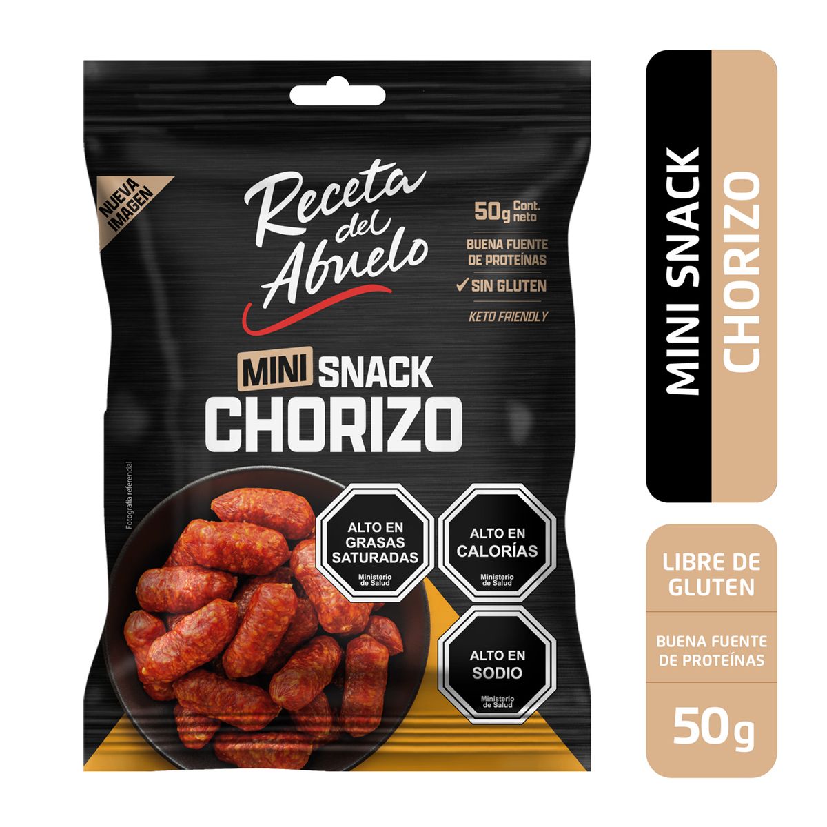 RECETA DEL ABUELO - Chorizo Mini Snack Receta del Abuelo 50 gr