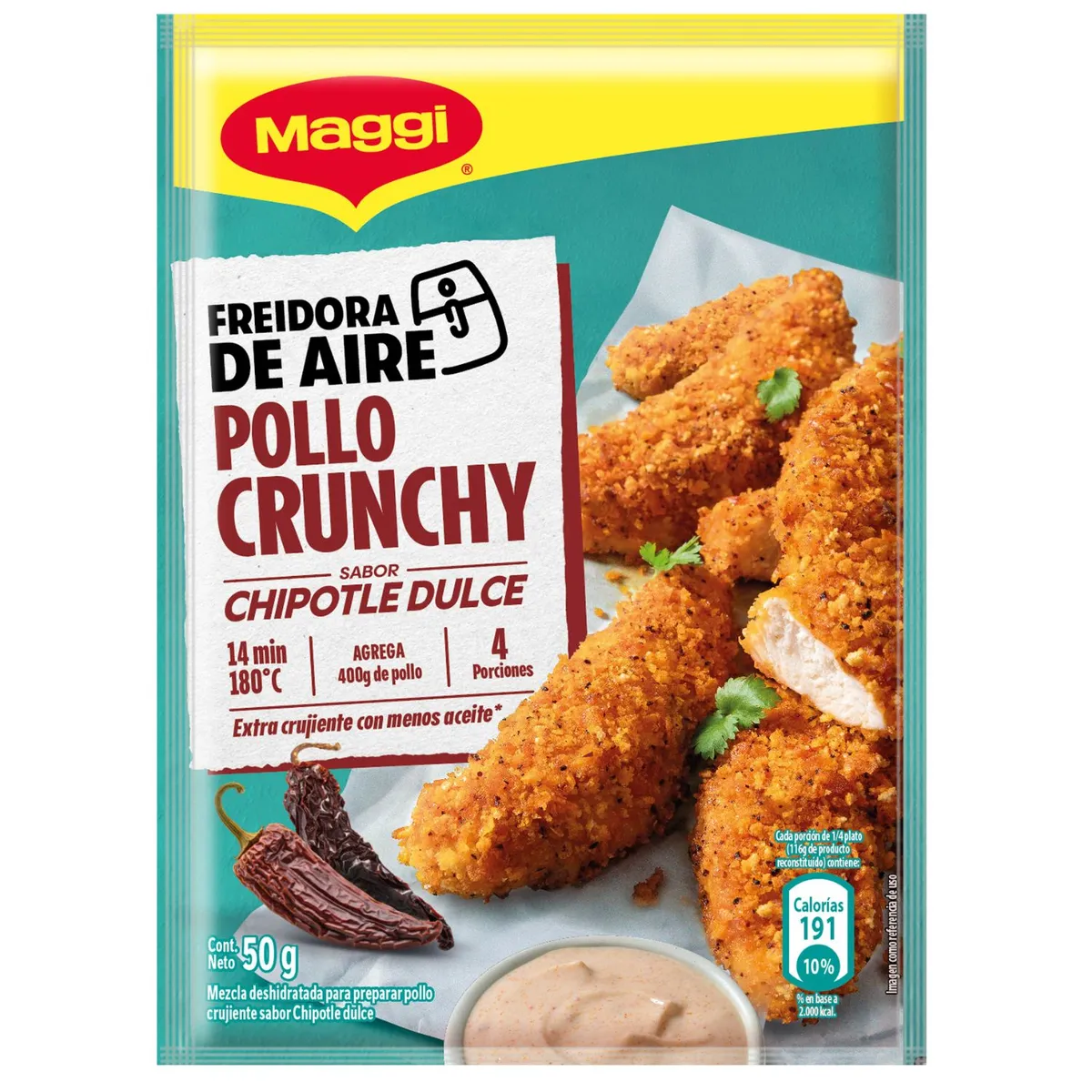 MAGGI - Sazonador Pollo Crunchy Sabor Chiplote Dulce Maggi 50 g