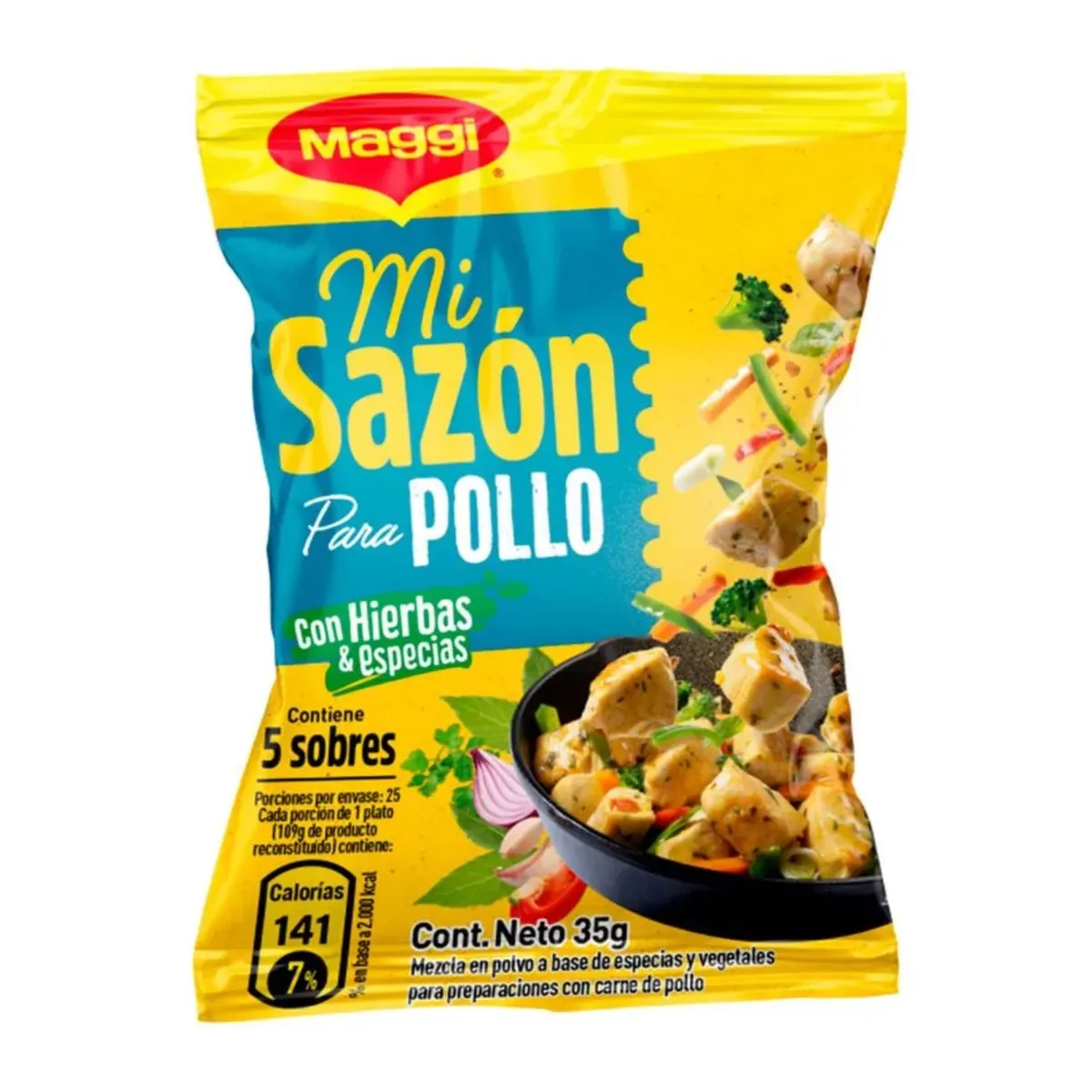 MAGGI - Caldo en Polvo para Pollo con Hierbas y Especias Maggi 5 Un