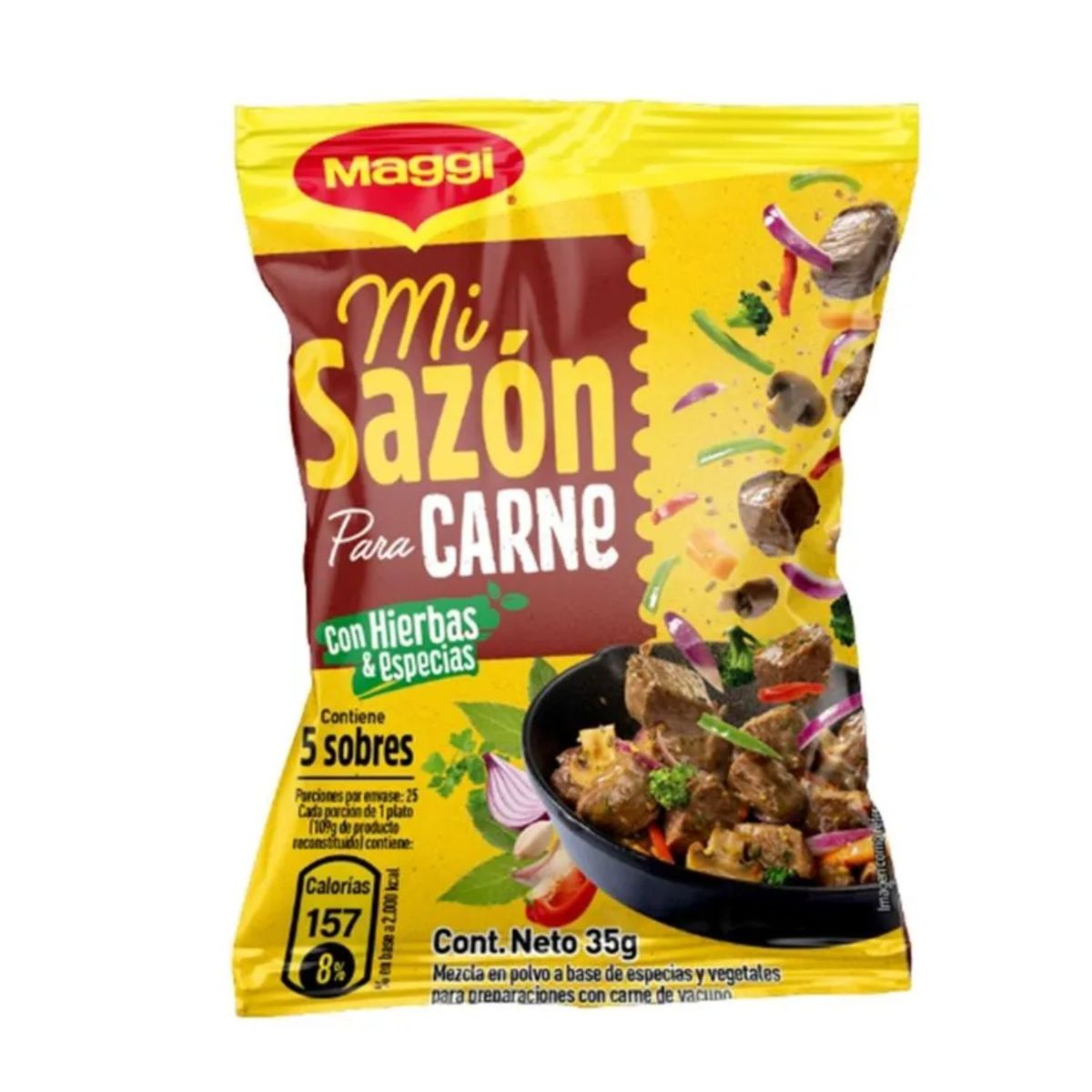 MAGGI - Caldo en Polvo para Carnes con Hierbas y Especias Maggi 5 Un