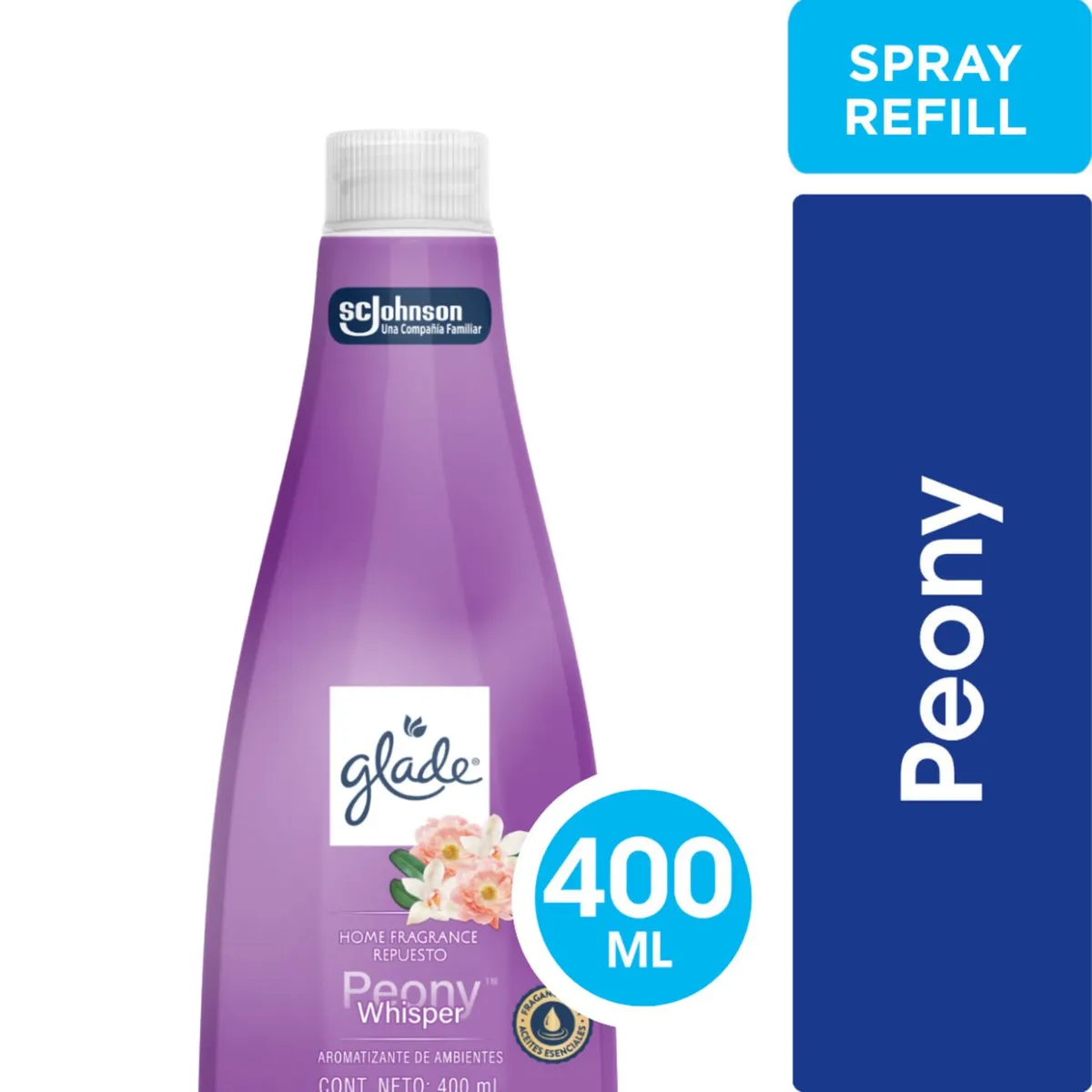 GLADE - AROMATIZ REP PEONY WHISPER GLADE 400ML