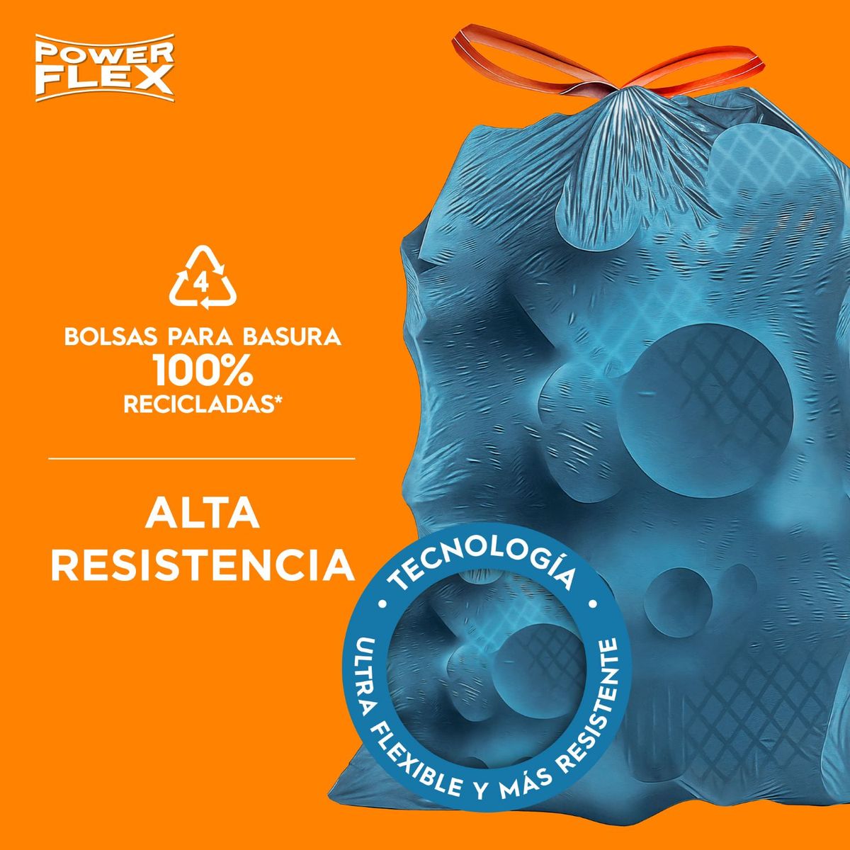 VIRUTEX - Bolsa Basura Mediana 70x80 Aroma Fresh Power Flex Cierre Fácil Virutex 10 un