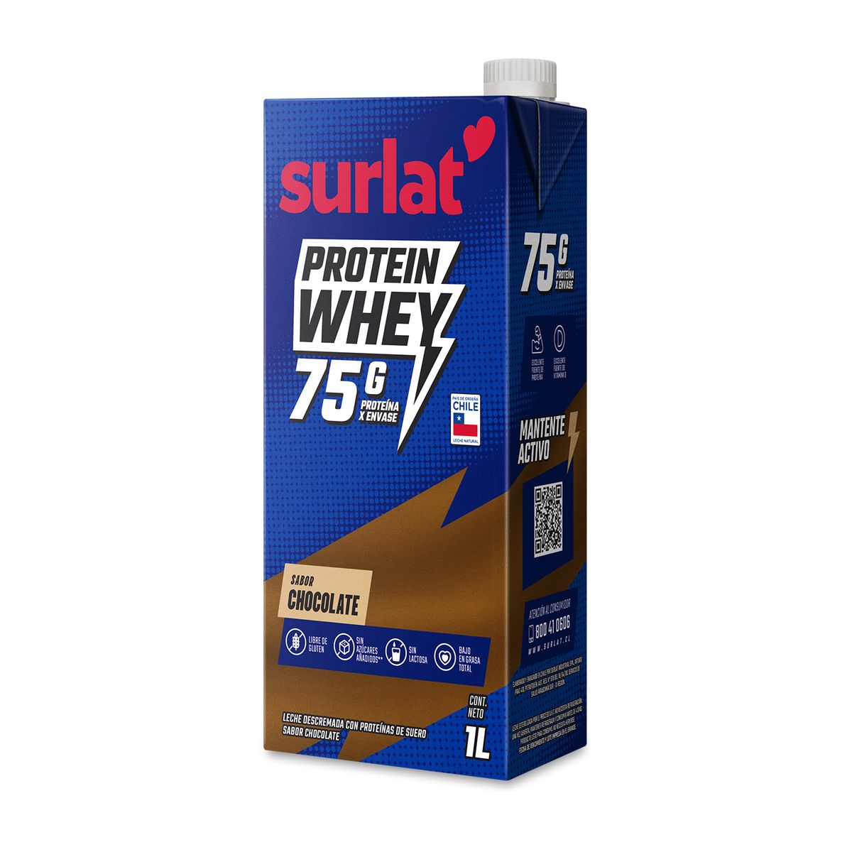 SURLAT - Pack Leche Whey Protein Chocolate Surlat 6x1 lt