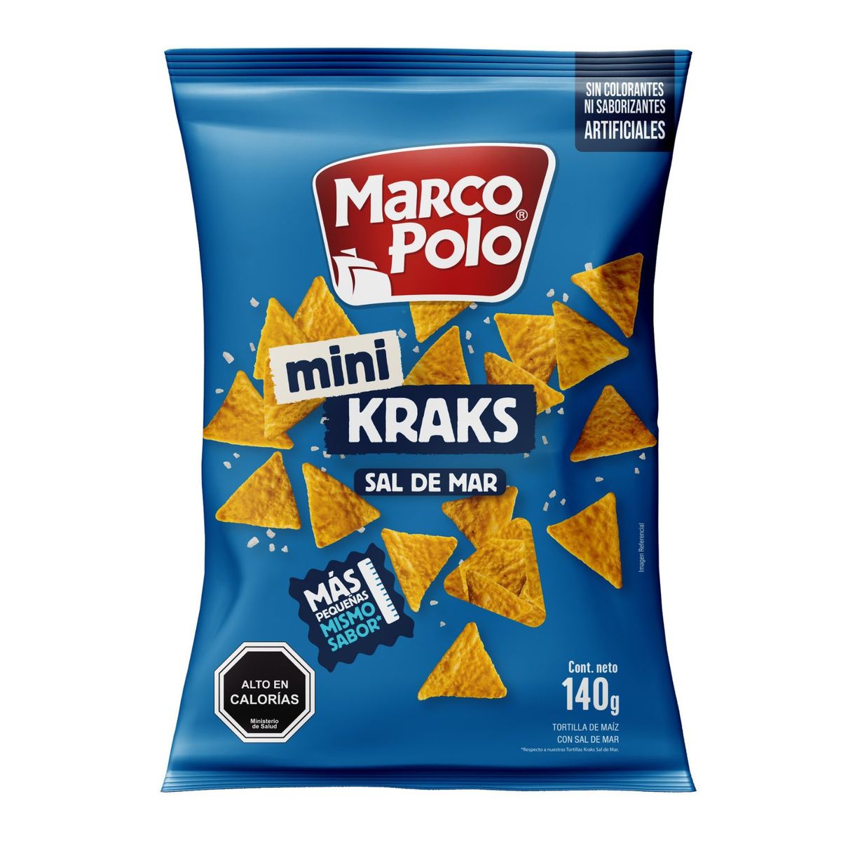 MARCO POLO - Mini Tortillas Kraks con Sal de Mar Marco Polo 140 g