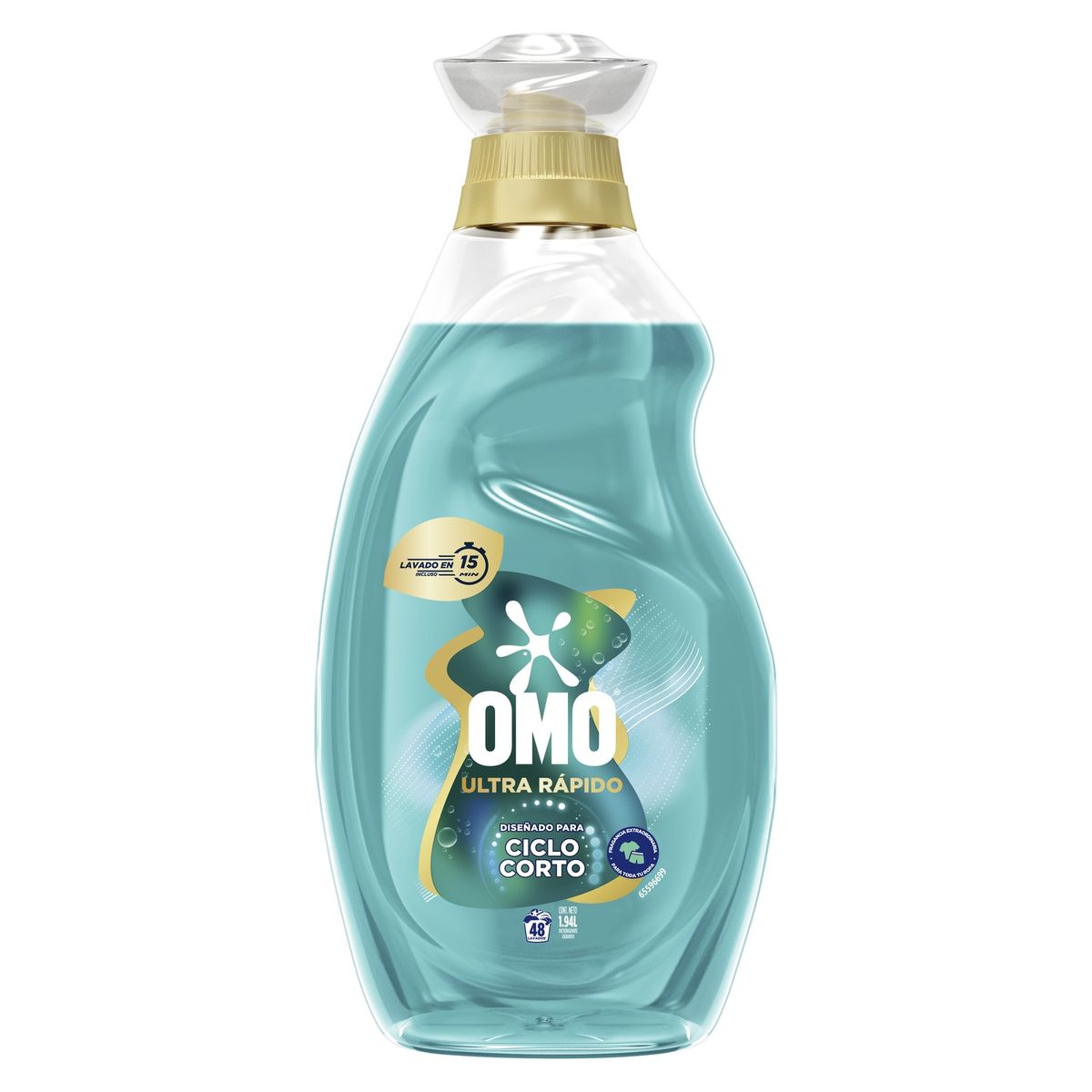 OMO - Detergente Líquido Speed Ciclo Corto Omo 1.94 lt