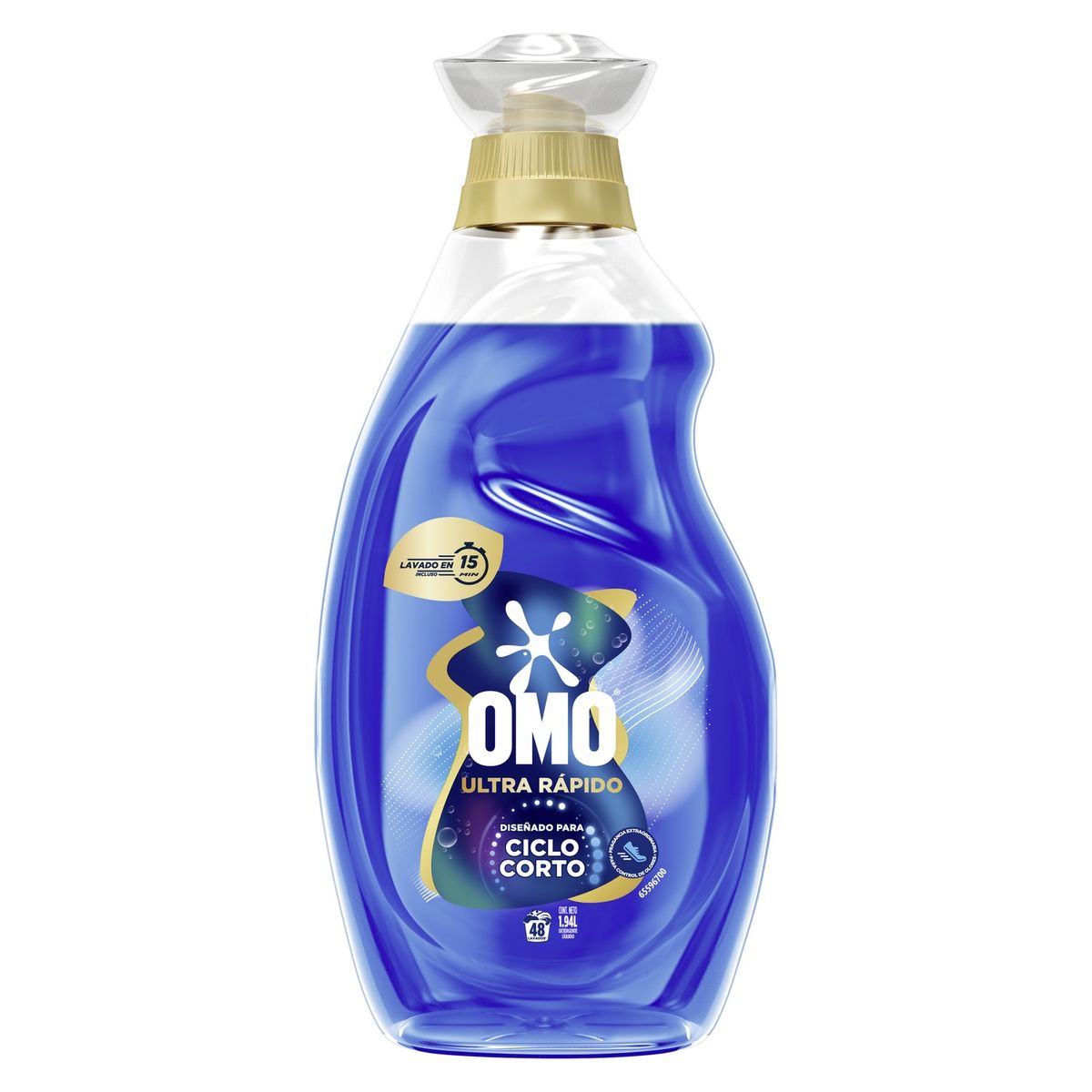 OMO - Detergente Líquido Odour Ciclo Corto Omo 1.94 lt
