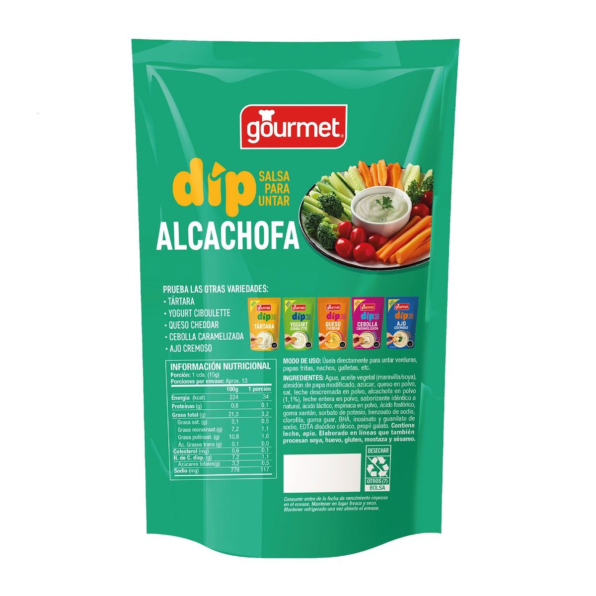 GOURMET - Salsa Dip Alcachofa para Untar Gourmet 200 g