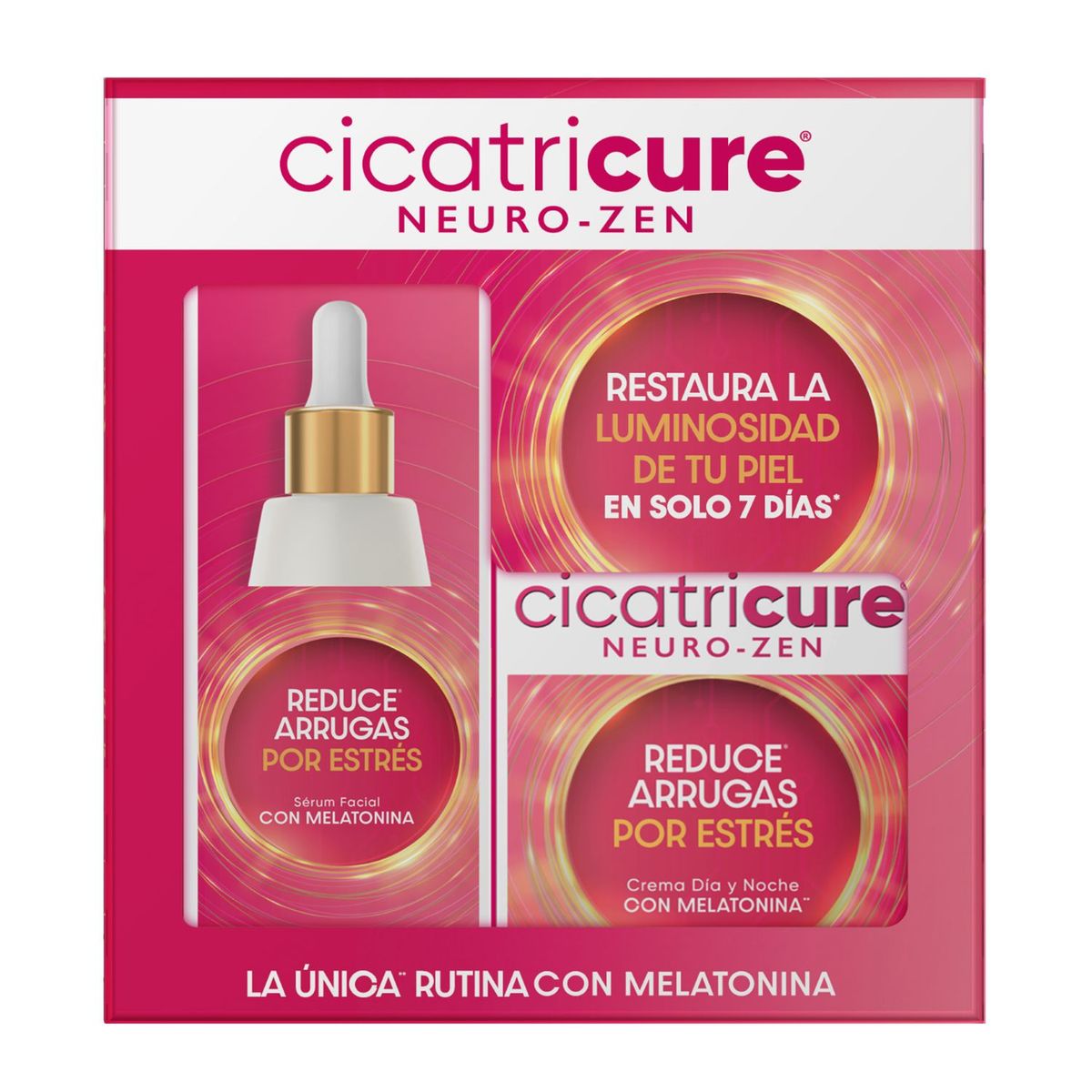 CICATRICURE - Estuche Crema Facial + Serum Antiarrugas Cicatricure 2 un