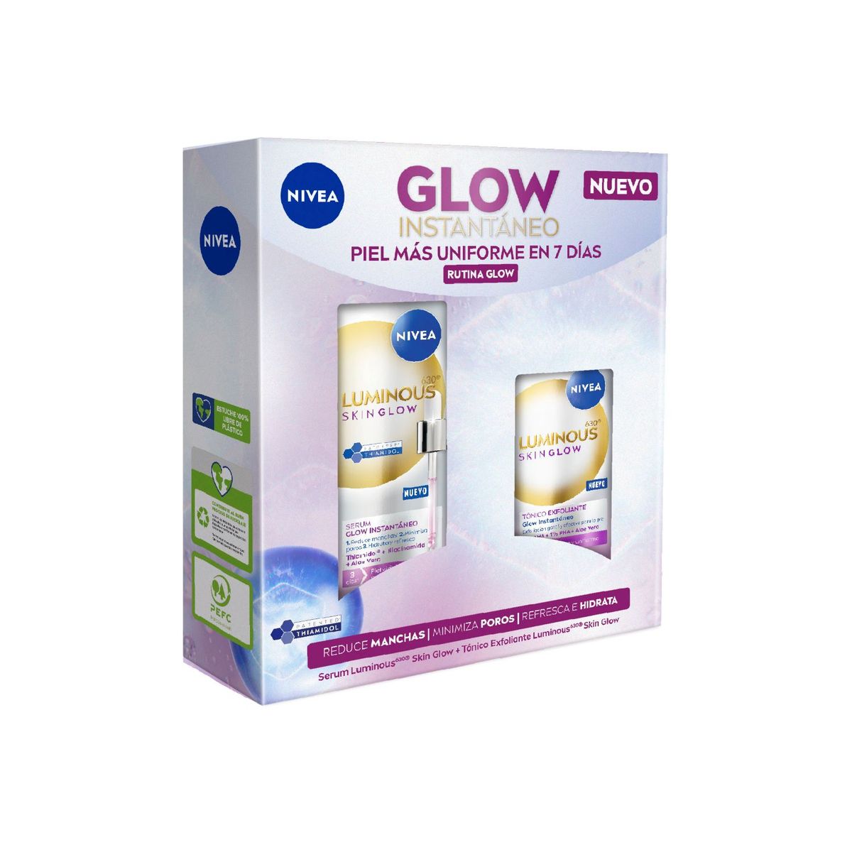 NIVEA - Pack Serum Luminous Skin Glow Nivea 2 un