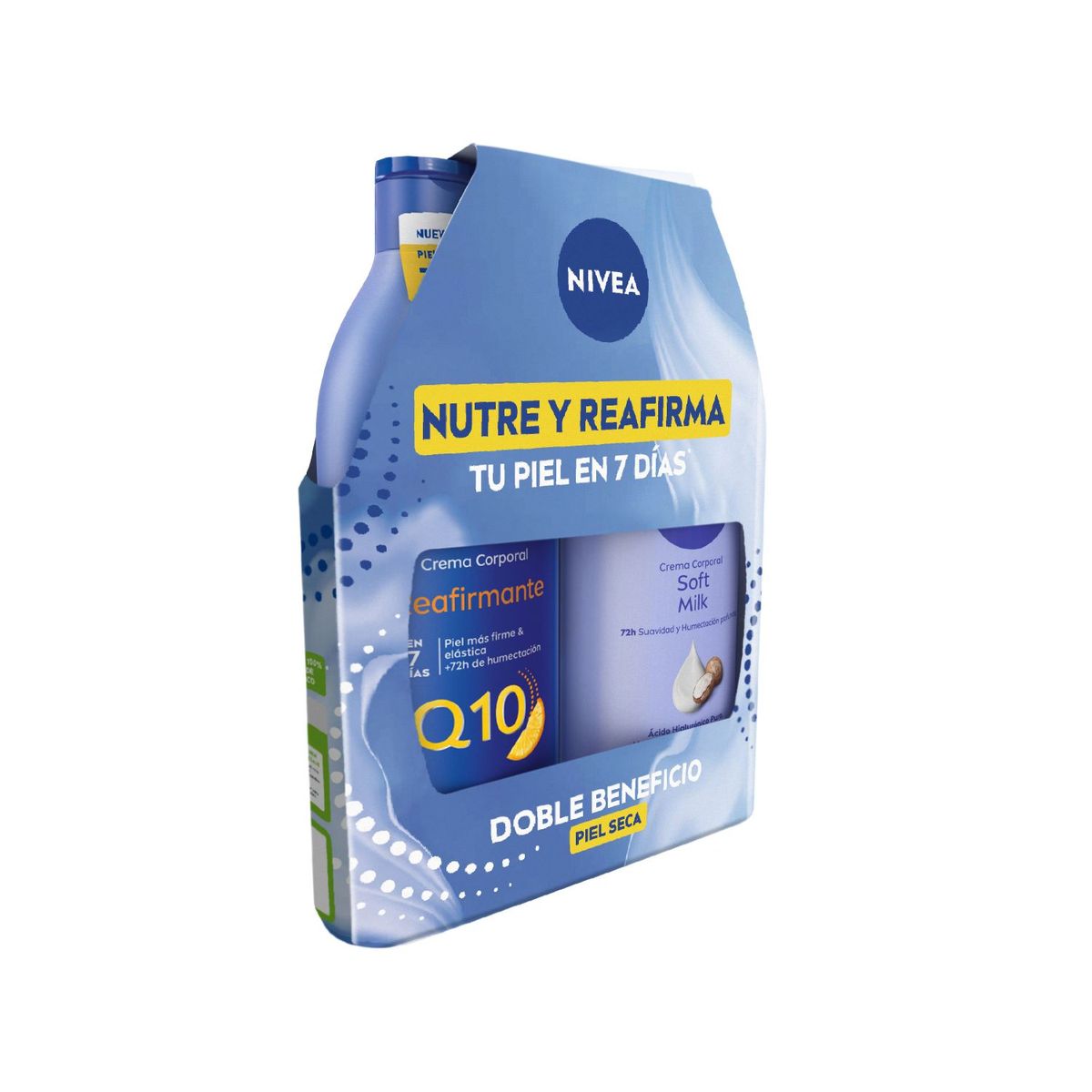 NIVEA - Pack Cremas Milk Soft + Q10 Reafirmante Nivea 2 un
