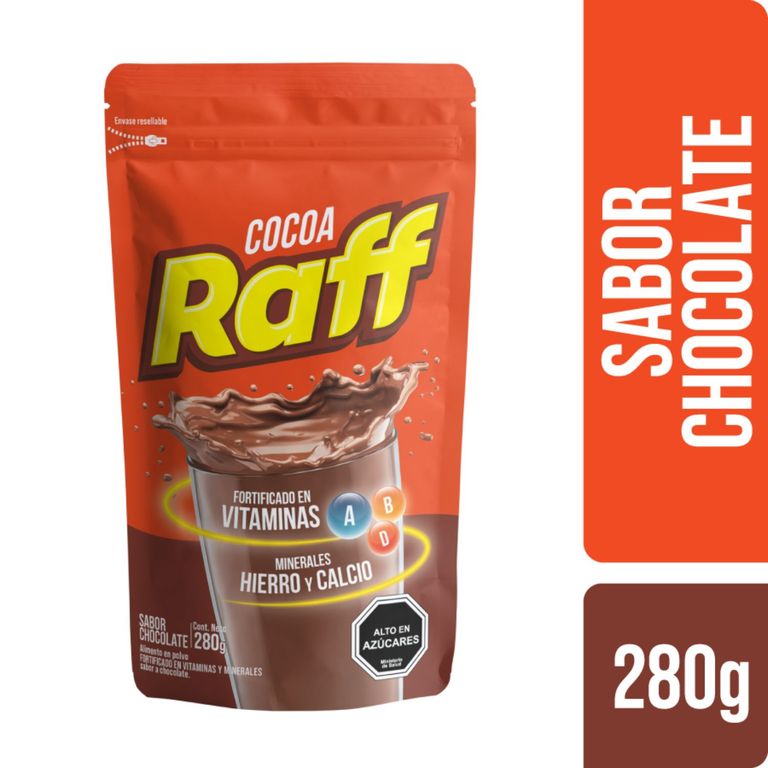 Saborizante en Polvo Sabor Chocolate Raff 280 g | Tottus Chile