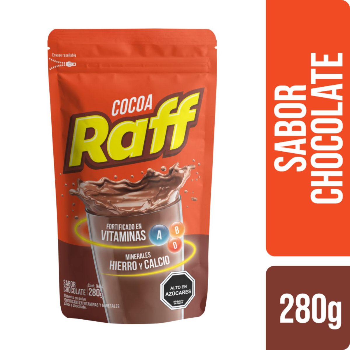 RAFF - Saborizante en Polvo Sabor Chocolate Raff 280 g